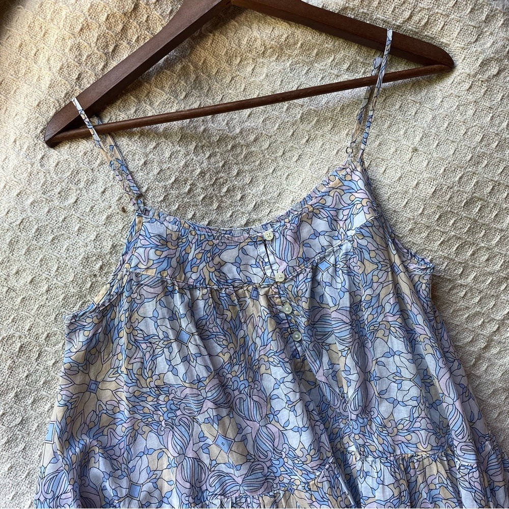 J. Crew Spaghetti Strap Lightweight Floral Dress